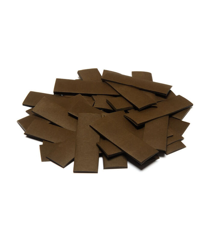 TCM FX - Lassú esésű Konfetti Téglalapok 55x17mm - Barna - 1 kg